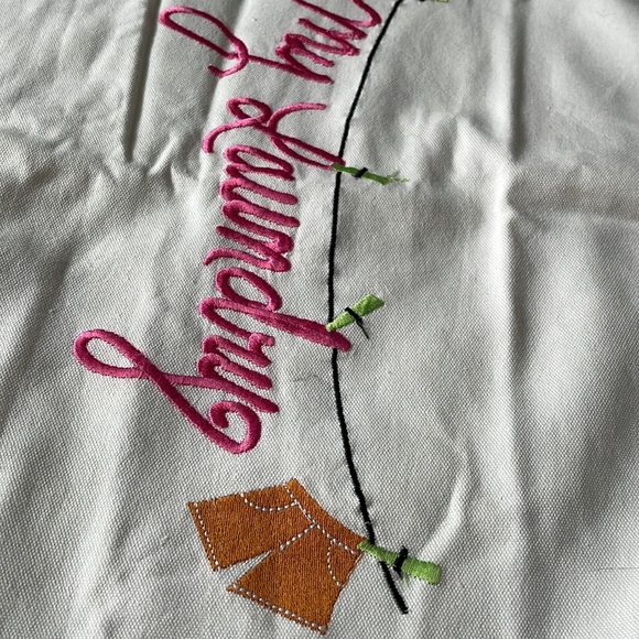 Buckhead Betties Laundry Bag Embroidered &  Cinch Top - Picture 5 of 11